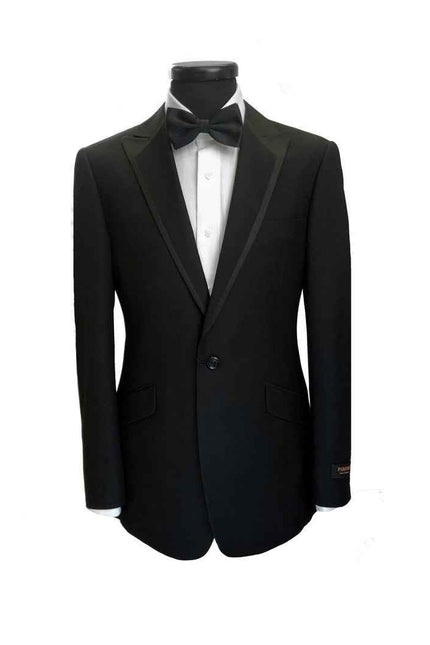 Black 1-button Dinner Suit