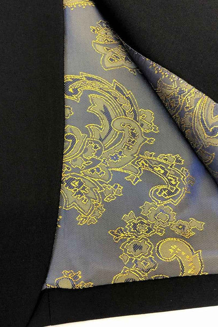 Black 1-button Dinner Suit