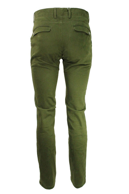 Back side shot of the army stretch slim fit chino - Pamoni