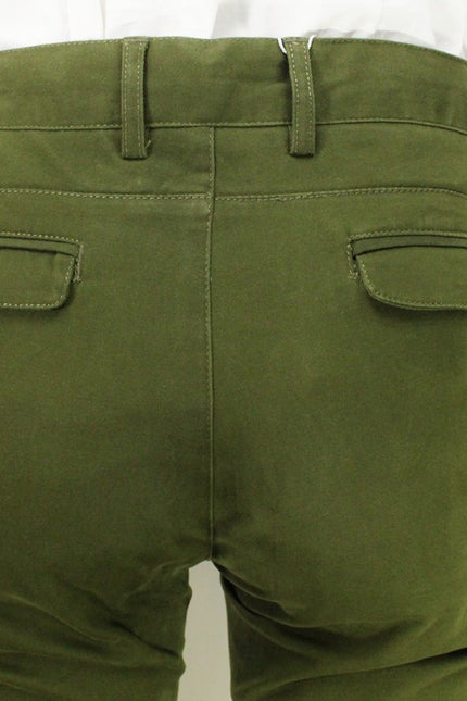Back side waistline shot of the army stretch slim fit chino - Pamoni