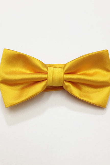 Plain Marigold Bow Tie