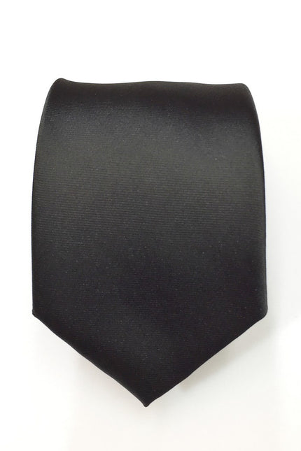 Plain Black Tie