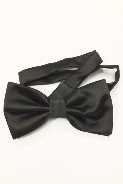 Plain Black Bow Tie