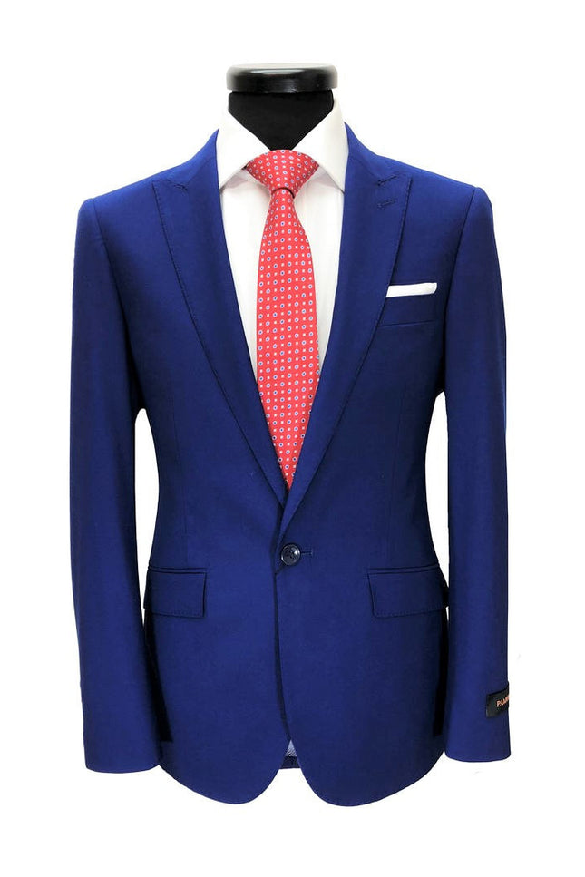 Cobalt Blue 1-button Slim Fit Suit