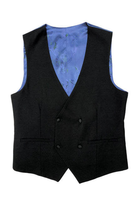 Black 4 button waistcoat - Pamoni